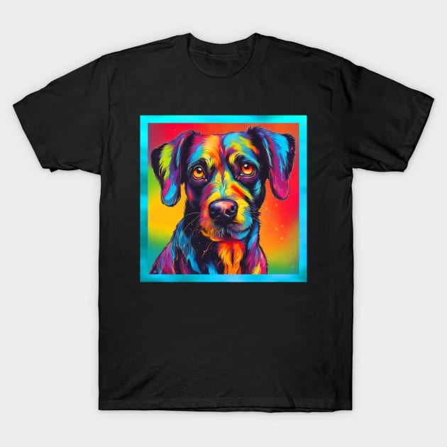 rainbow dog T-Shirt by poupoune